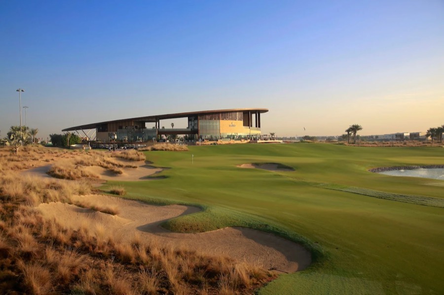 The clubhouse at Trump International Golf Club in DAMAC Hills
